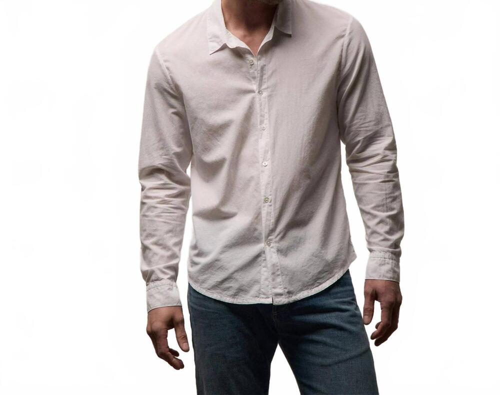 NEW JAMES PERSE standard shirt in white